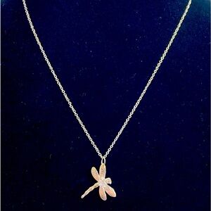 Silver zirconia Dragon necklace & bracelet set with black presentation box